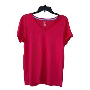 NWT HUE Loungewear Short Sleeve Pajama Top T Shirt Women’s Medium Fuchsia Pink